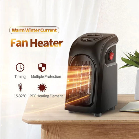 Portable Space Electric Heater Ceramic Small Mini Heaters Indoor Use