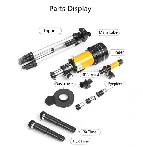 Telescope for Kids Beginners with Travel Carry Bag- Phone Adapter and Wireless Remote