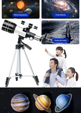 Telescope for Kids Beginners with Travel Carry Bag- Phone Adapter and Wireless Remote