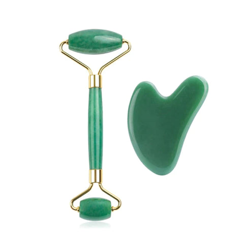 Jade Roller & Gua Sha Facial Massage Beauty Tool