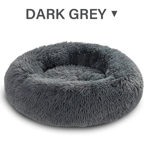 The Calming Donut Round Soft Cat and Dog Bed