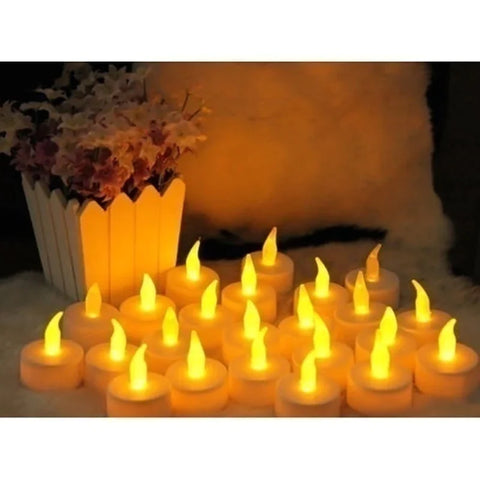 48-Pack Battery LED Tea Lights Candles Bulk