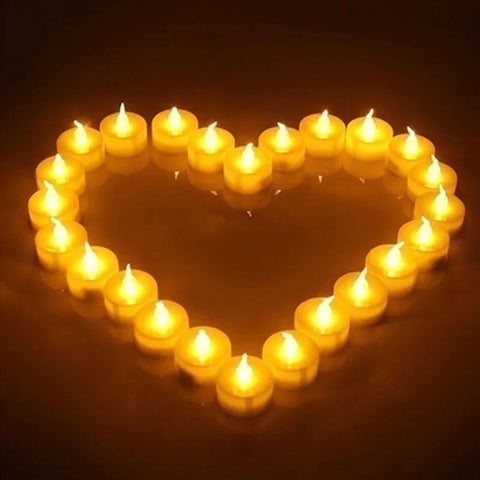 48-Pack Battery LED Tea Lights Candles Bulk