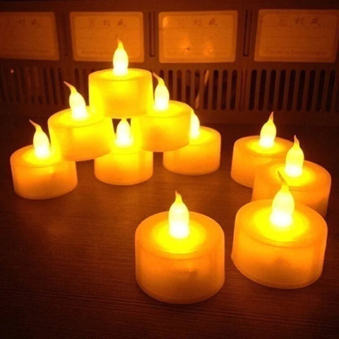 48-Pack Battery LED Tea Lights Candles Bulk