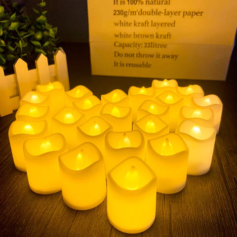 24 Piece LED Flameless Candles Tea Light with Remote Control