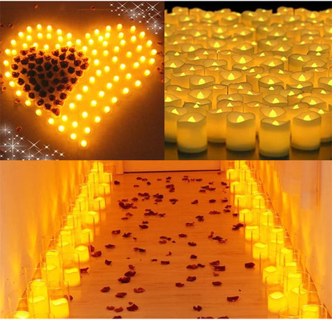 24 Piece LED Flameless Candles Tea Light with Remote Control