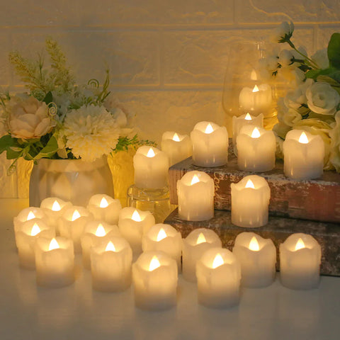 24 Piece LED Flameless Candles Tea Light with Remote Control