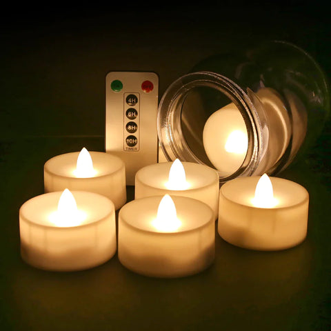 24 Piece LED Flameless Candles Tea Light with Remote Control