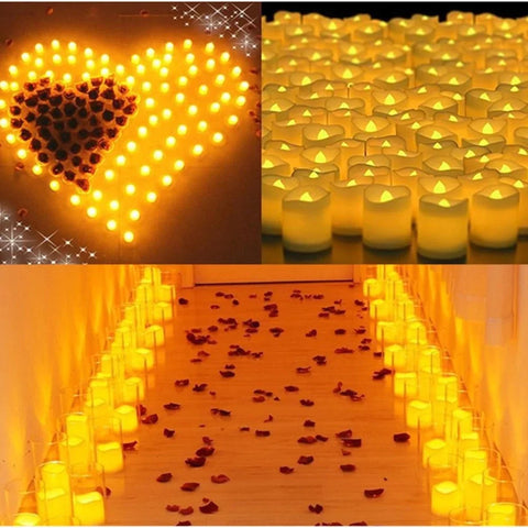 24 Piece LED Flameless Candles Tea Light with Remote Control