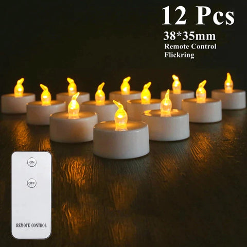 24 Piece LED Flameless Candles Tea Light with Remote Control