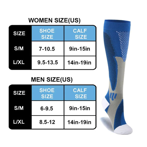 Premium Compression Socks (20-30mmHg) for Men & Women