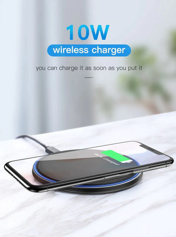 Qi-Certified 10W Fast Wireless Charging Pad