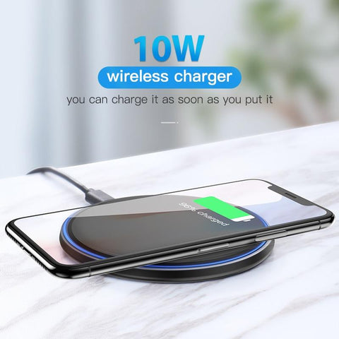 Qi-Certified 10W Fast Wireless Charging Pad