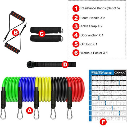 Resistance Band Set 11-piece