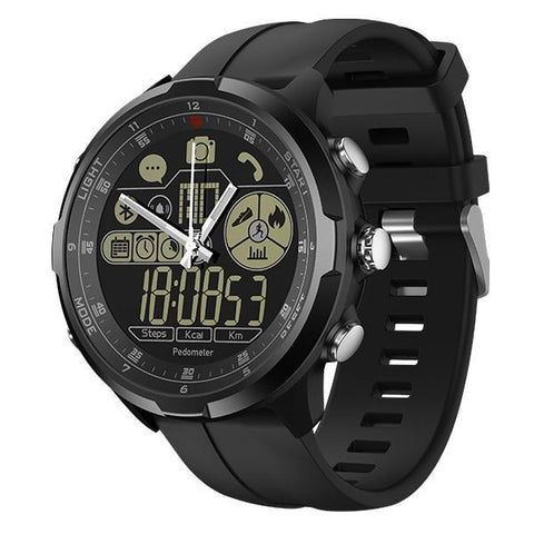 Rugged Smartwatch V4- Compatible with iOS & Android EvoFine Black 