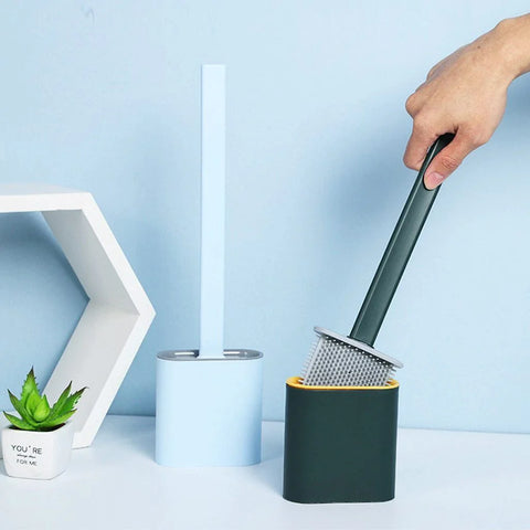 Silicone Flex Toilet Brush with Holder