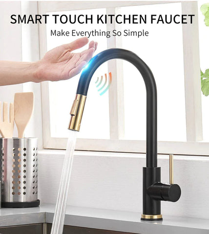 Single-Handle Touch Kitchen Sink Faucet