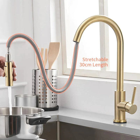 Single-Handle Touch Kitchen Sink Faucet