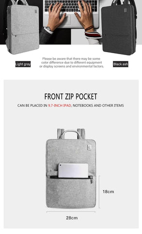 Slim Minimalism Laptop Travel Backpack - Waterproof Fashion Style Bags