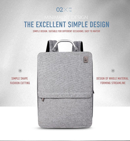 Slim Minimalism Laptop Travel Backpack - Waterproof Fashion Style Bags