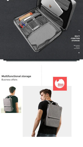 Slim Minimalism Laptop Travel Backpack - Waterproof Fashion Style Bags