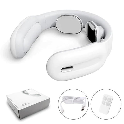 Smart Electric Massager for Neck and Shoulder Neck Massager EvoFine United States Button white 