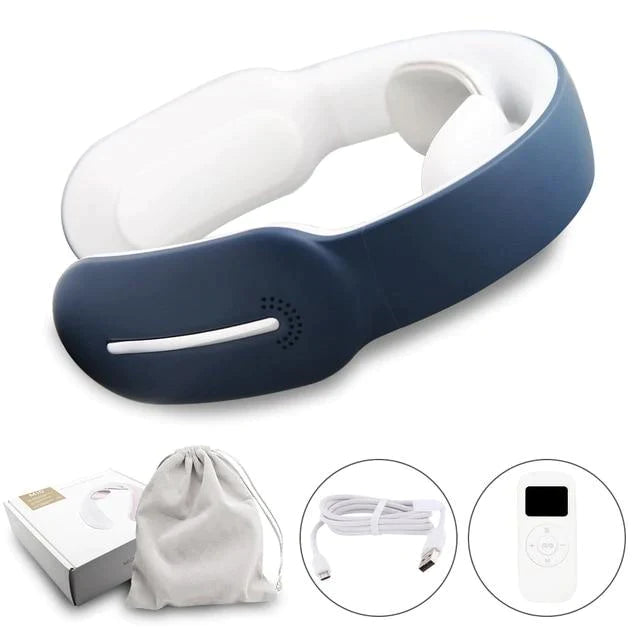 Smart Electric Massager for Neck and Shoulder Neck Massager EvoFine United States Screen blue 