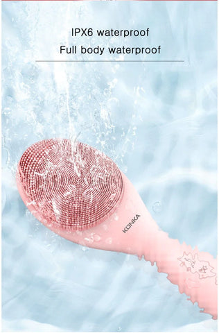 Smart Facial Cleansing Device with Silicone Brush