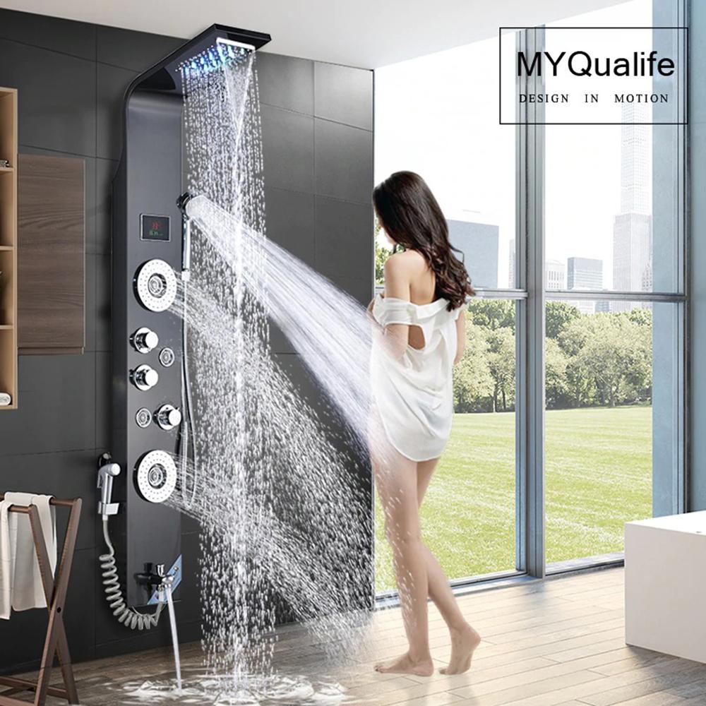 Stainless Steel Shower Panel Tower System shower faucet EvoFine 