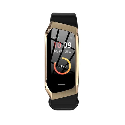 Stylish Sport Fitness Smartwatch For Android IOS Smartwatch EvoFine Black and Gold 