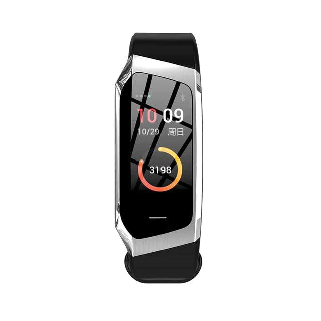 Stylish Sport Fitness Smartwatch For Android IOS Smartwatch EvoFine Black and Silver 