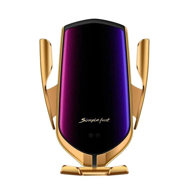 The Original Car Clamp Wireless Charging Dock Wireless Charger EvoFine Gold Universal 