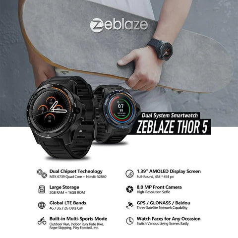 THOR Pro Dual System Hybrid Smartwatch