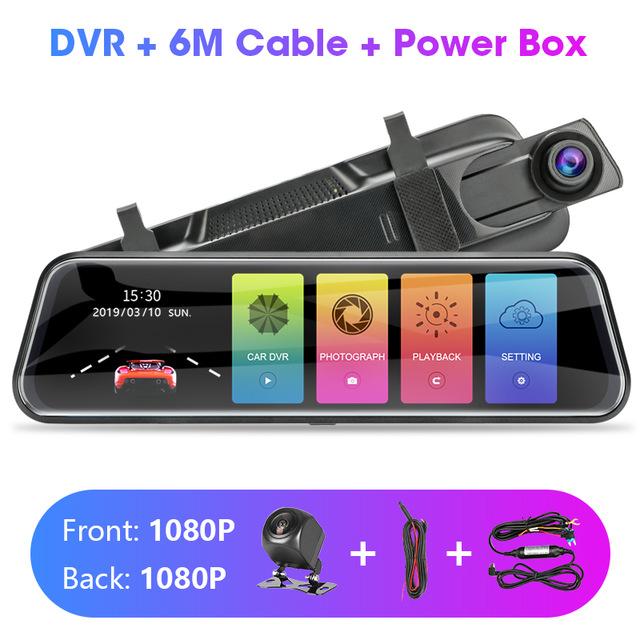 Touch Screen 1080P Car DVR Car Electronics EvoFine T29S 6m power box NO TF Card 