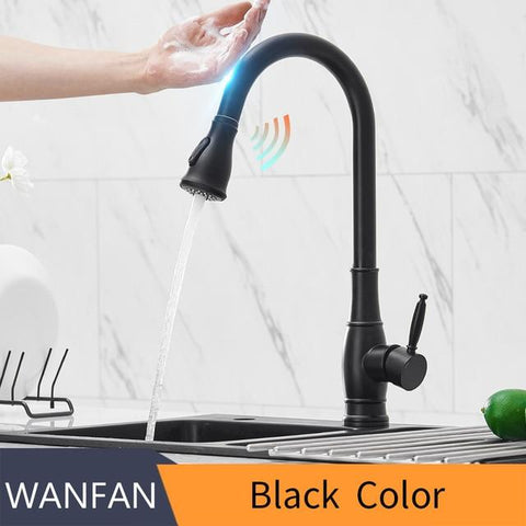 Touchless Kitchen Faucet, Touch-on Activation Kitchen Sink Faucets