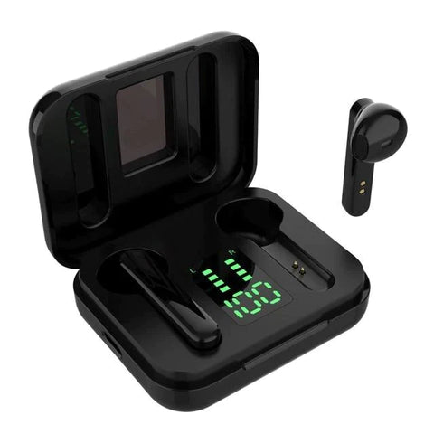 True Bluetooth Earphones Wireless in-Ear Waterproof Earbuds Mini Headset Earphone EvoFine Black 