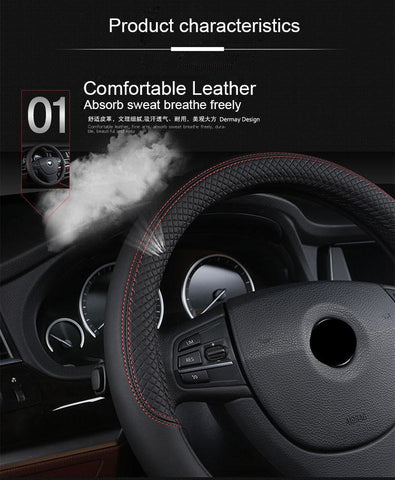 Universal Leather Car Steering wheel Cover