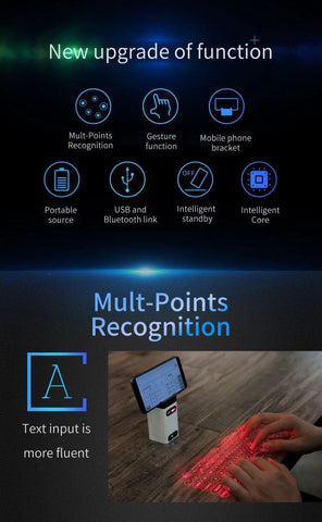Virtual Laser Keyboard - Wireless Projection mini keyboard