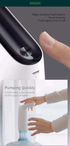 Water Bottle Pump, USB Charging Automatic Drinking Water Pump