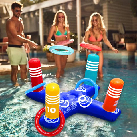 Inflatable Pool Ring Toss Pool Game Toys