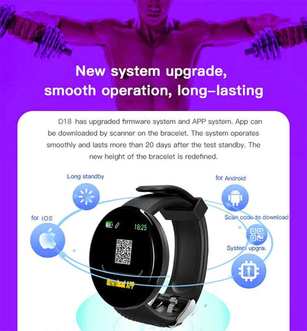 Waterproof Bluetooth Fitness Tracker SmartWatch