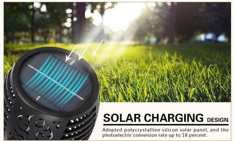 Waterproof Solar Flame Flickering Lamp