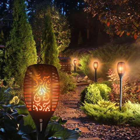 Waterproof Solar Flame Flickering Lamp