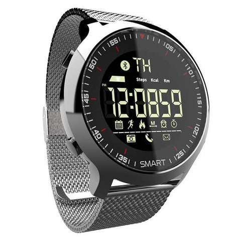 Waterproof Sports Smartwatch - Compatible with iOS & Android EvoFine Silvery 