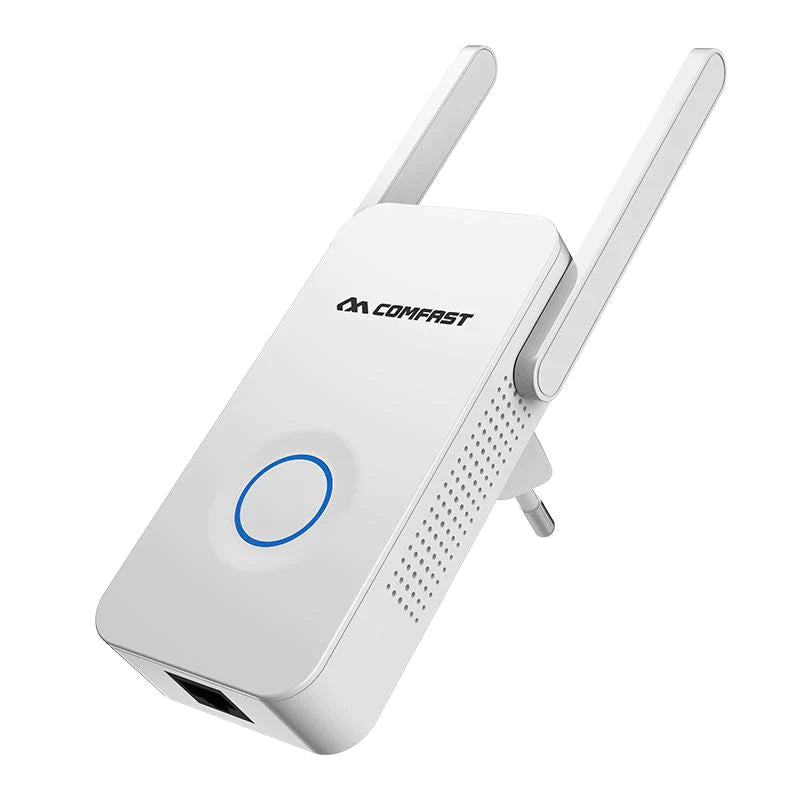 WiFi Range Extender - Up to 1200Mbps WiFi Repeater Wireless Signal Booster Repeater EvoFine EU Plug 