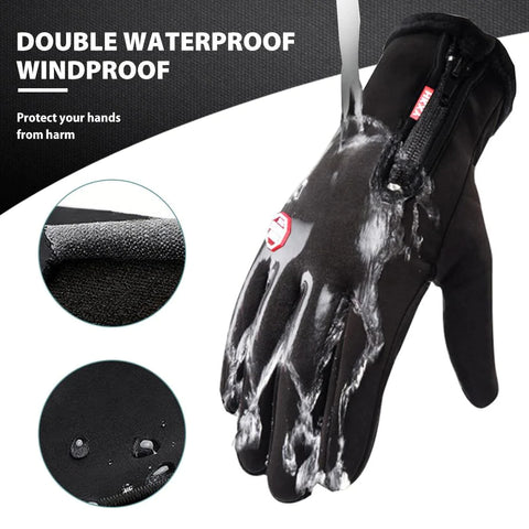 Winter Warm Gloves, Touchscreen Cold Weather Driving Gloves Windproof