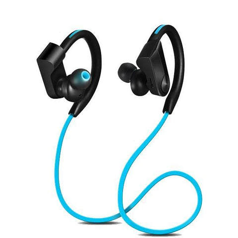 Wireless Bluetooth Sport Running Wireless Stereo Earphone Earphone EvoFine Blue 