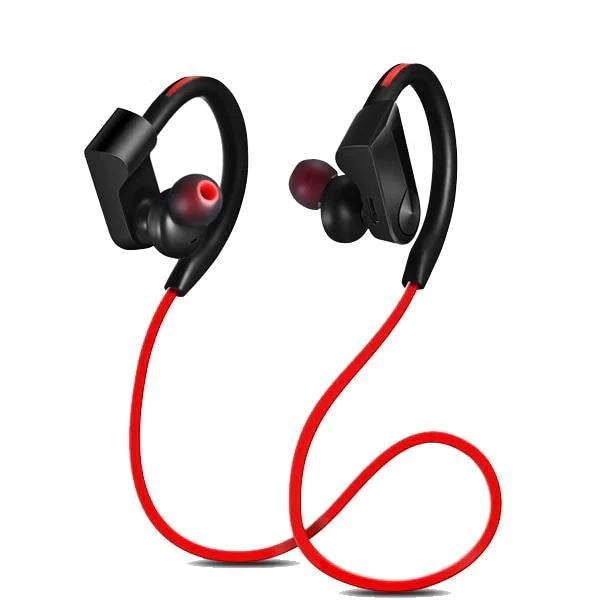 Wireless Bluetooth Sport Running Wireless Stereo Earphone Earphone EvoFine Red 