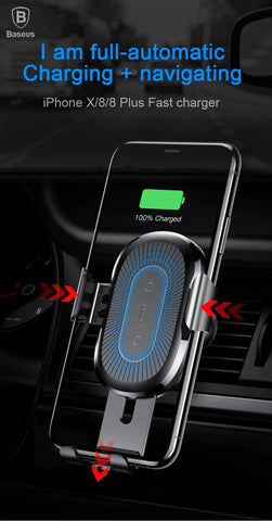 Wireless Phone Car Charger Mount - Super Fast Charging