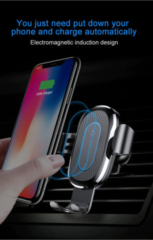 Wireless Phone Car Charger Mount - Super Fast Charging